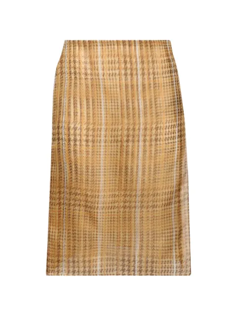 Mugler sheer organza wrap skirt