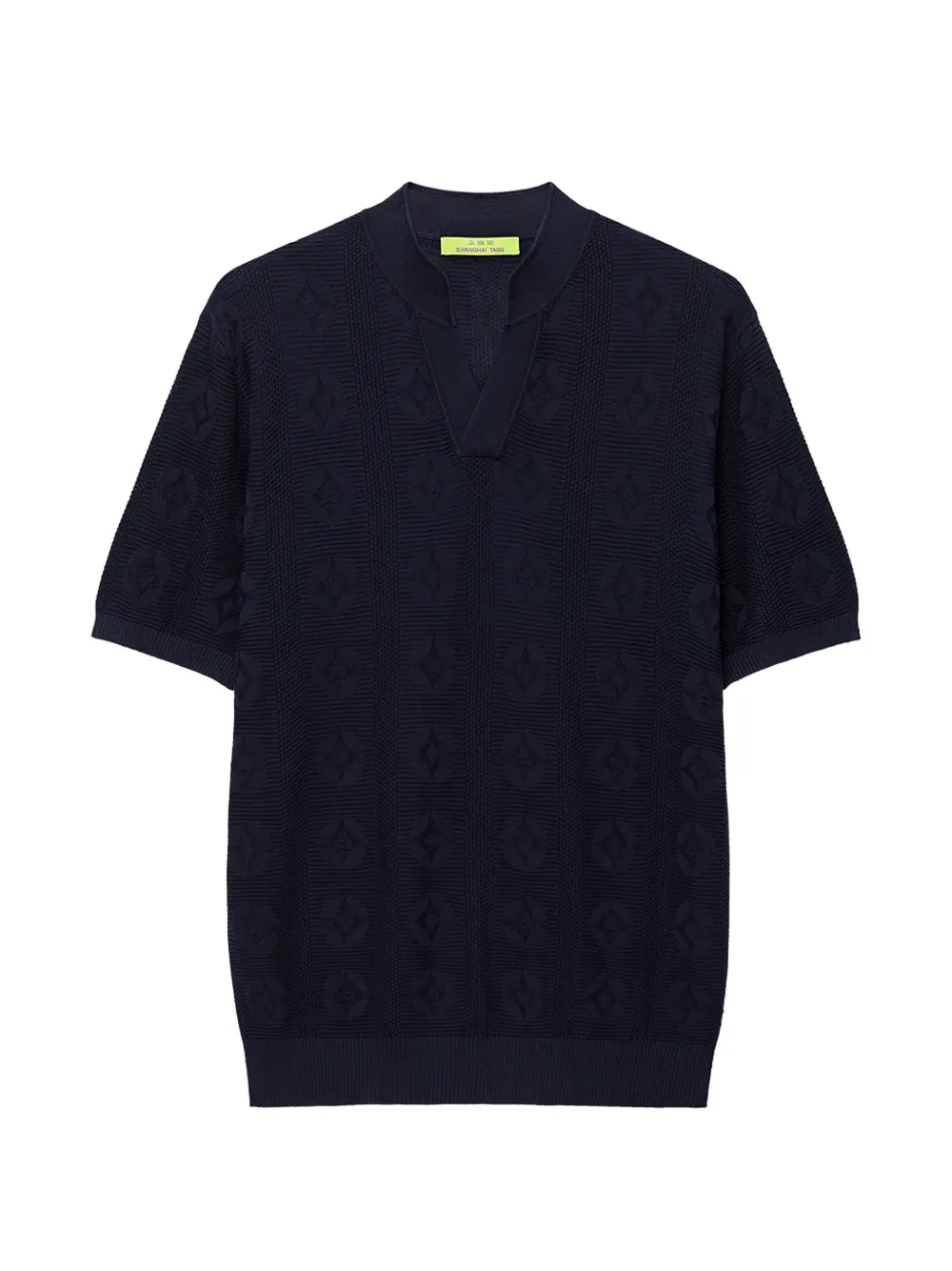 Shanghai Tang V-neck T-shirt - Bleu Shanghai Tang V-neck T-shirt - Bleu
