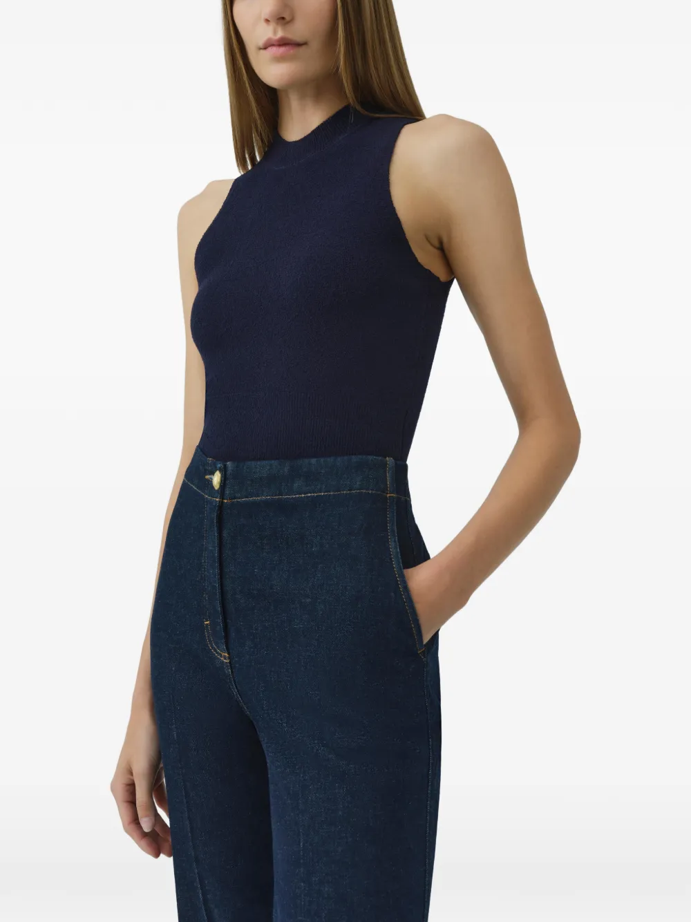 SIMKHAI Tatyana tank top Blauw