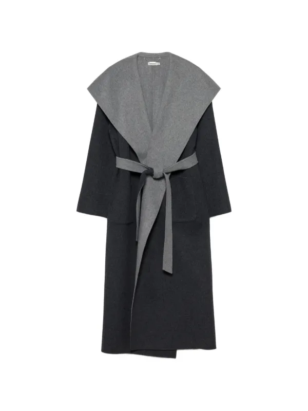 Simkhai Allura Reversible Belted Coat in Grey