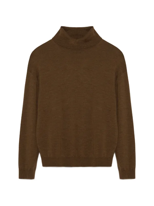 Simkhai Aaliyah Merino Wool Sweater in Brown