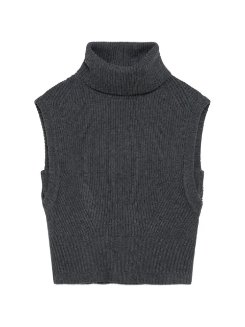 SIMKHAI top Maple de tejido de canalé