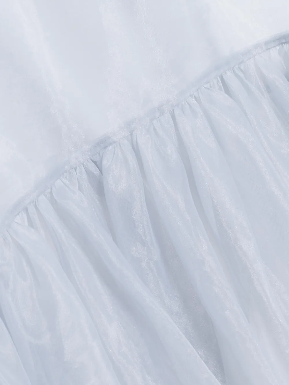 SIMKHAI Beaux gelaagde organza mini-jurk Blauw