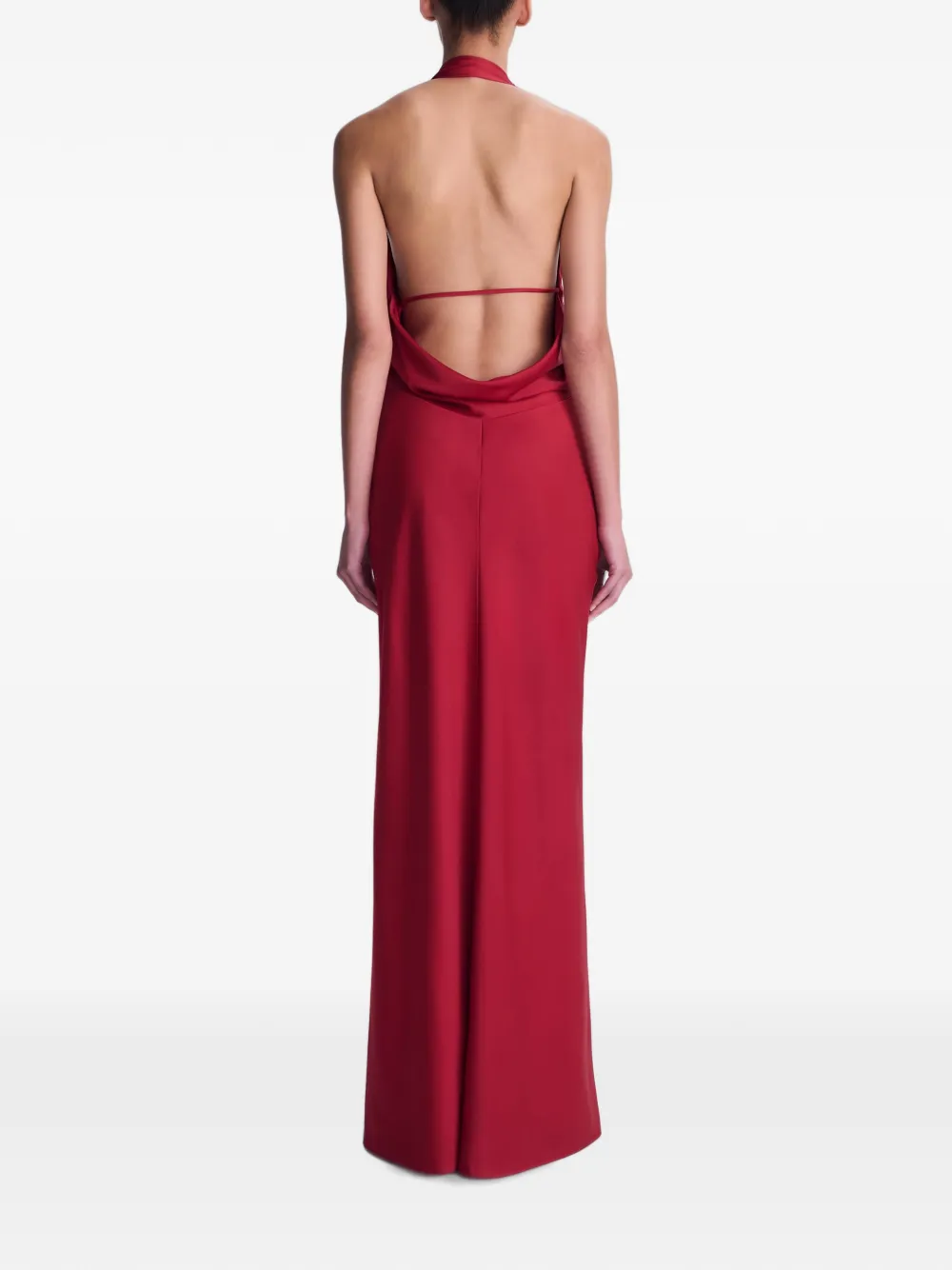 SIMKHAI Reannon draped gown Rood