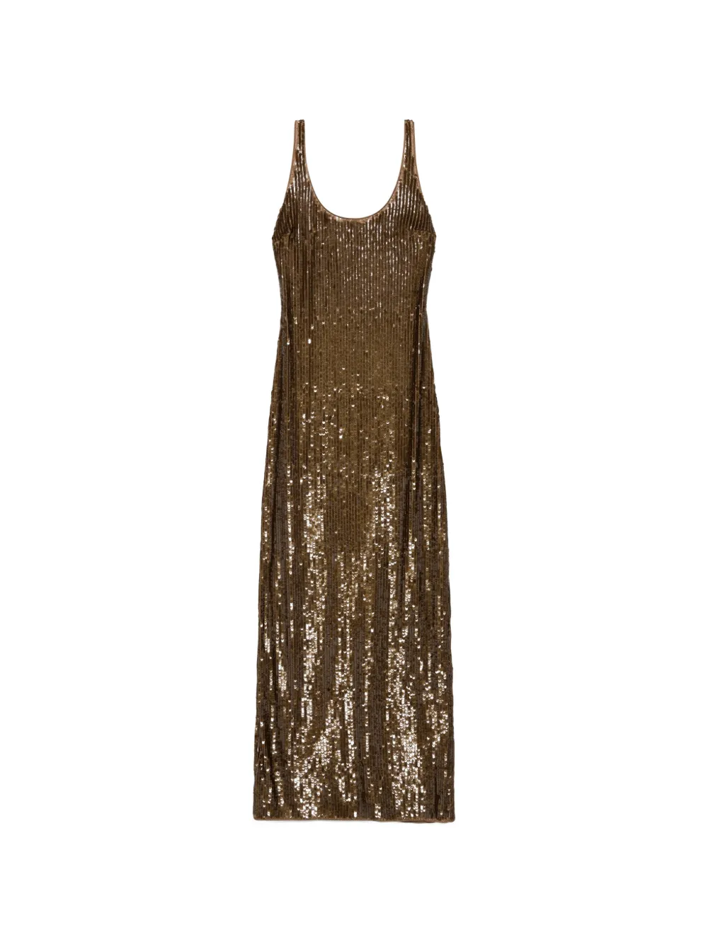 SIMKHAI Abito lungo Bex con paillettes - Marrone