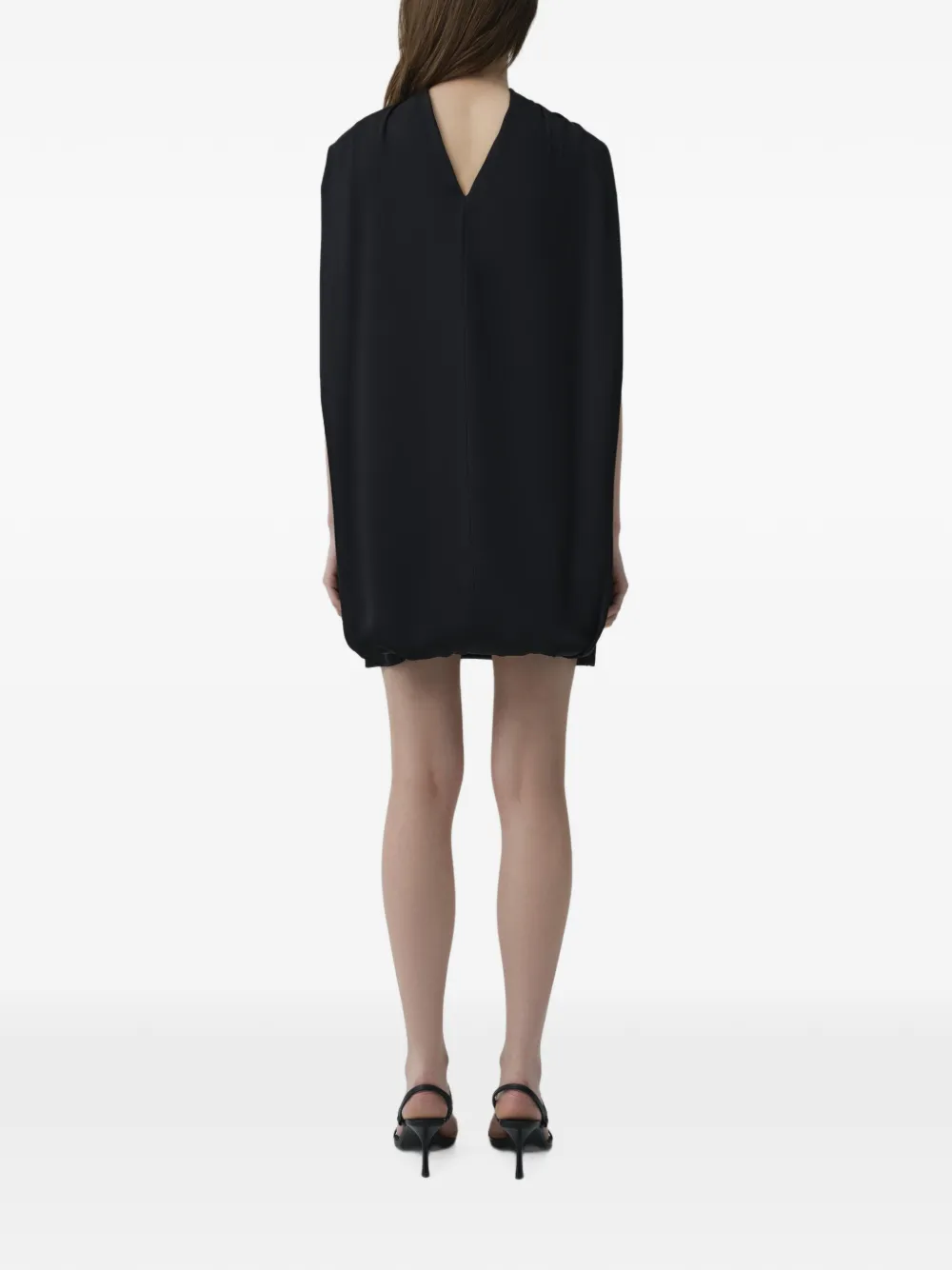 SIMKHAI Toni mini-jurk met capedetail Zwart