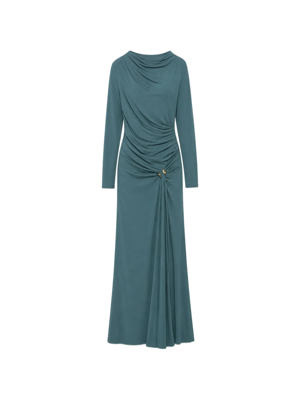 SIMKHAI Eleanora draped jersey gown - Blu