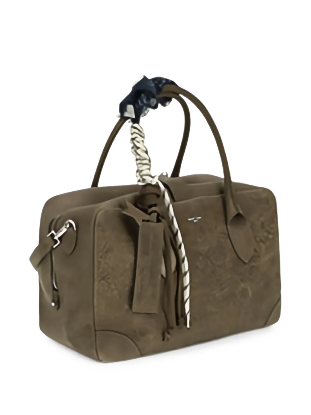 Golden Goose Medium Vita reistas met bloemen-reliëf Bruin