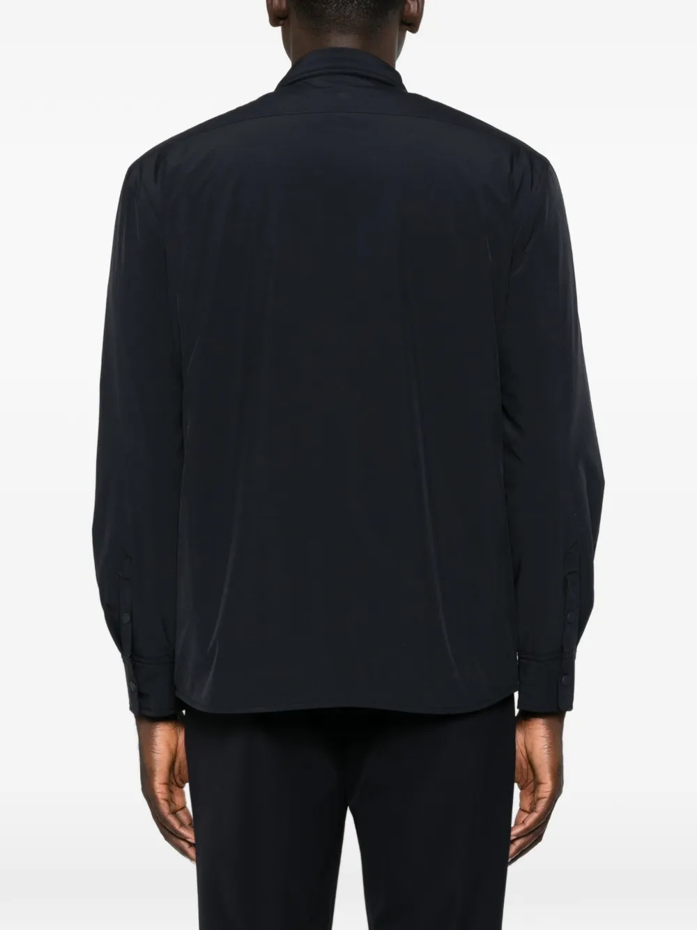 Alley Docks 963 Shirtjack met klepzak en lange mouwen Blauw