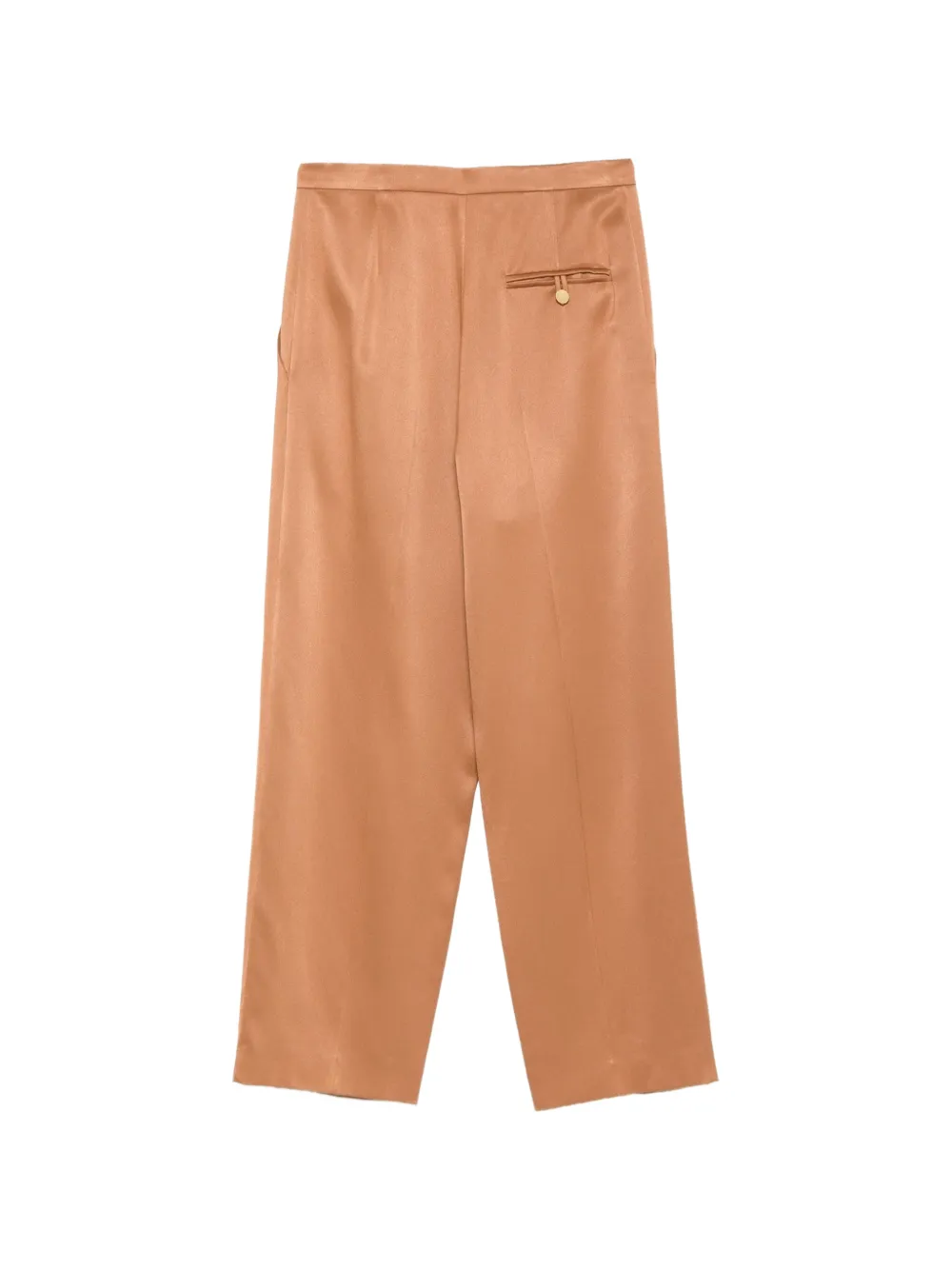 Alberta Ferretti wrap-front pleated trousers Bruin