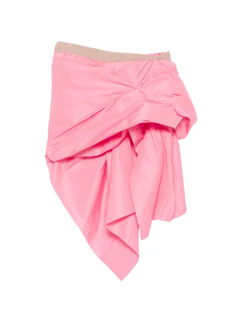 Nº21 draped asymmetric mini skirt
