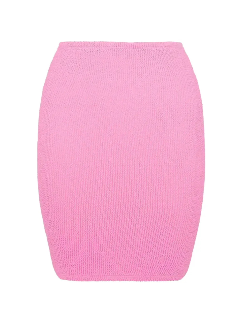 Hunza G crinkle-effect mini skirt