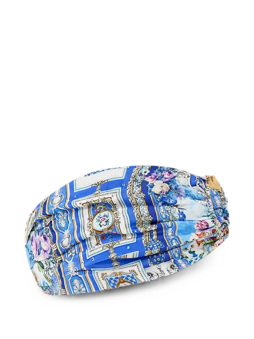 Camilla Ottoman Opulence Ring crystal-embellished headband Blauw