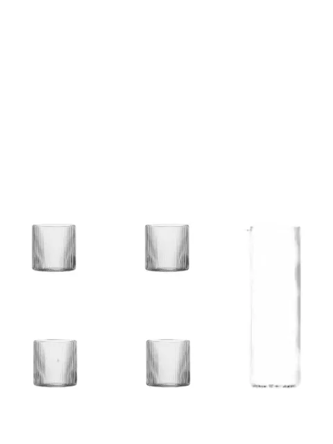 Ichendorf Milano set de vasos y jarra Shibui de canalé (set de 5)