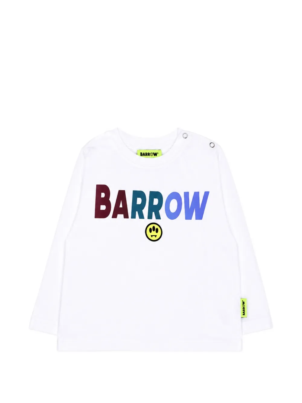 Barrow kids logo-print long-sleeve T-shirt - Bianco