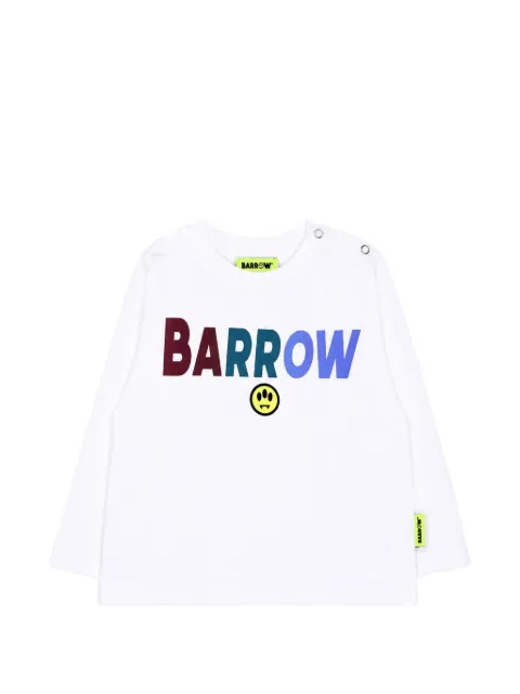 Barrow kids logo-print long-sleeve T-shirt