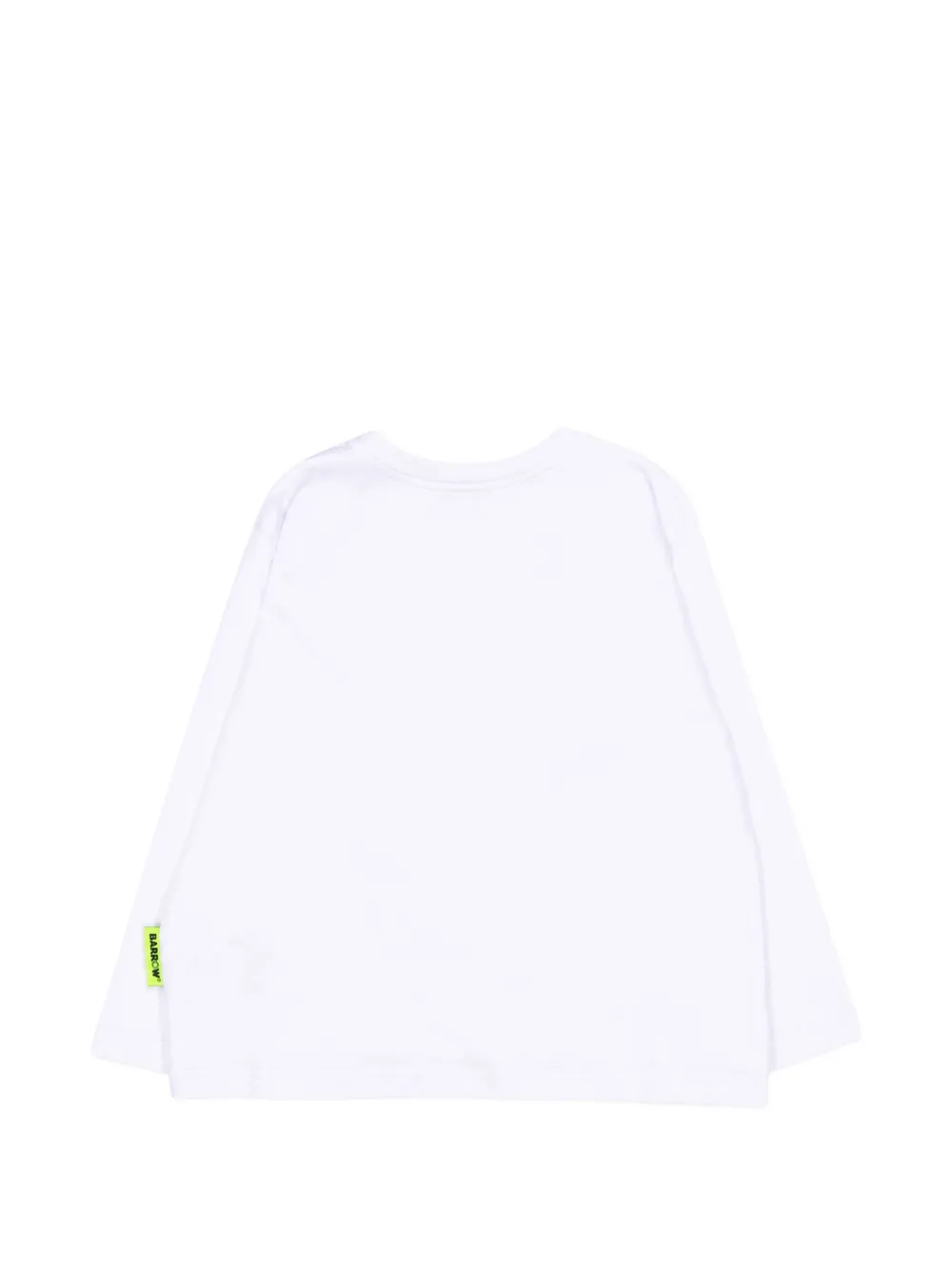 Barrow kids logo-print long-sleeve T-shirt Wit
