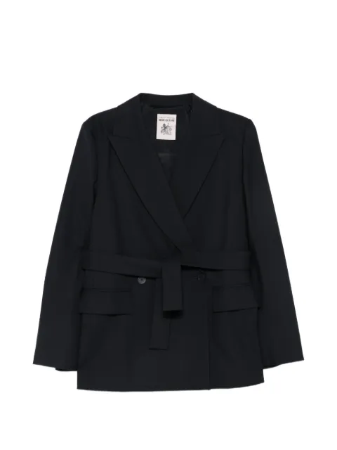 Semicouture belted double-breasted blazer