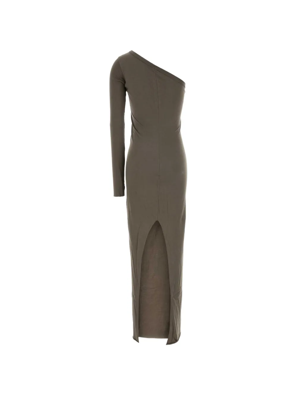Rick Owens DRKSHDW Ziggy one-shoulder maxi dress Grijs