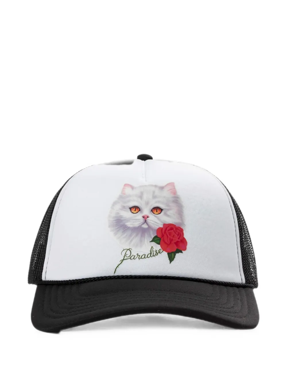 PARADISE NYC Purradise Trucker graphic-print trucker hat