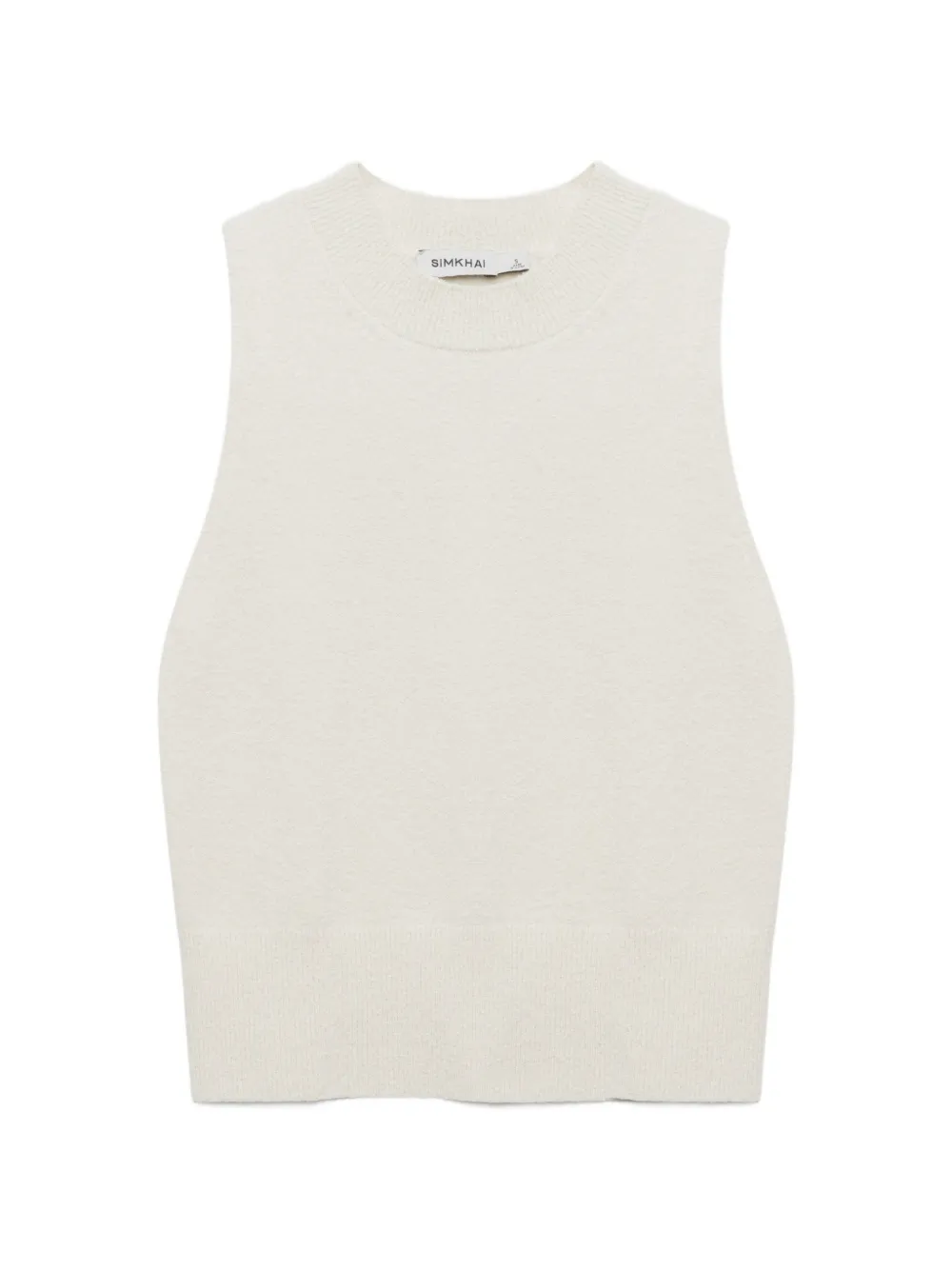 Simkhai Tatyana Boucle-knit Tank Top In Neutral