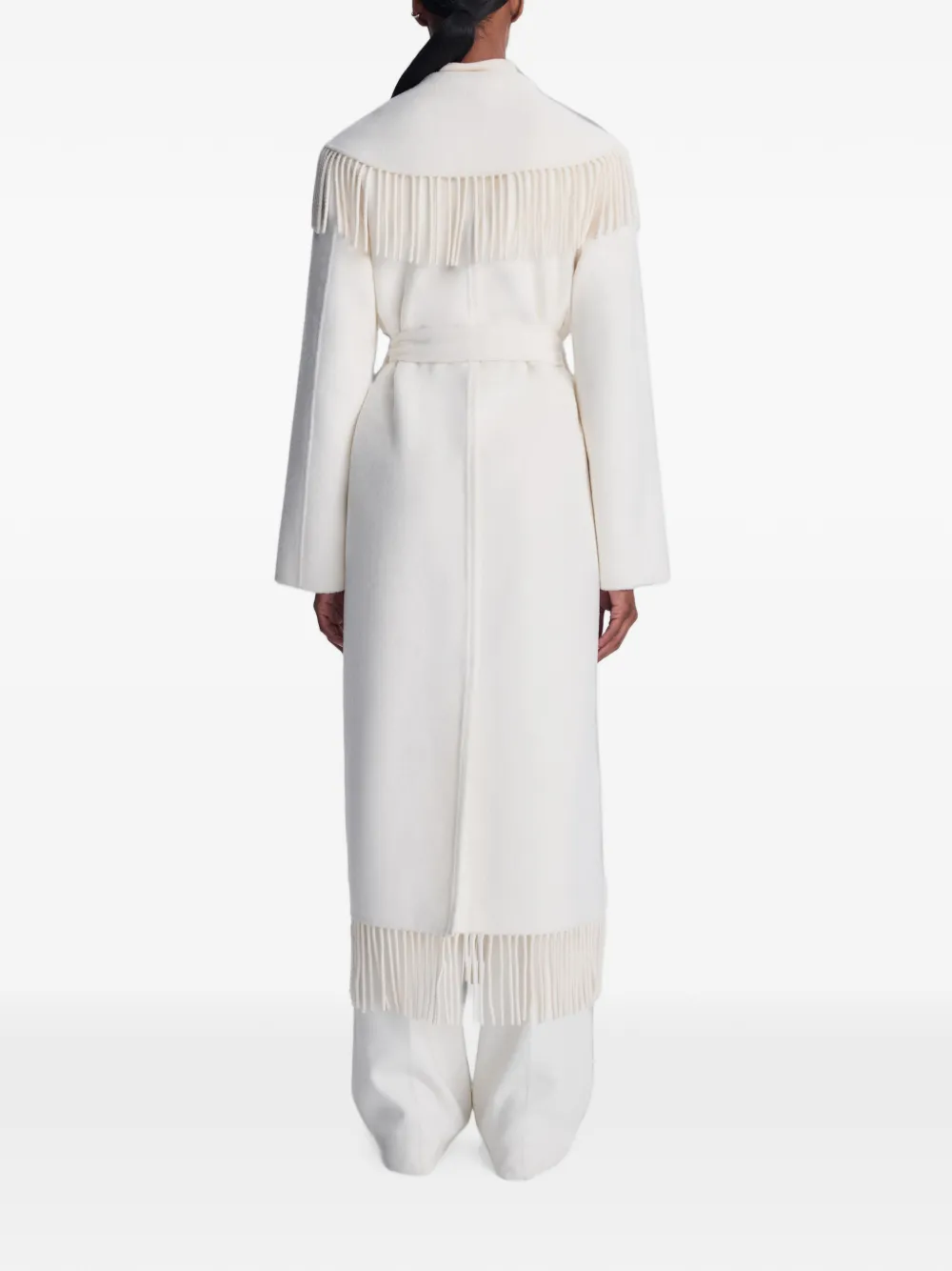 SIMKHAI Carrie fringe coat Beige