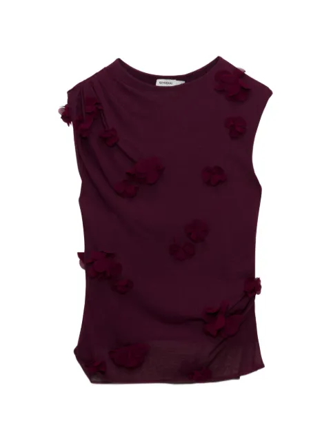 SIMKHAI  Tessa floral-appliqué top