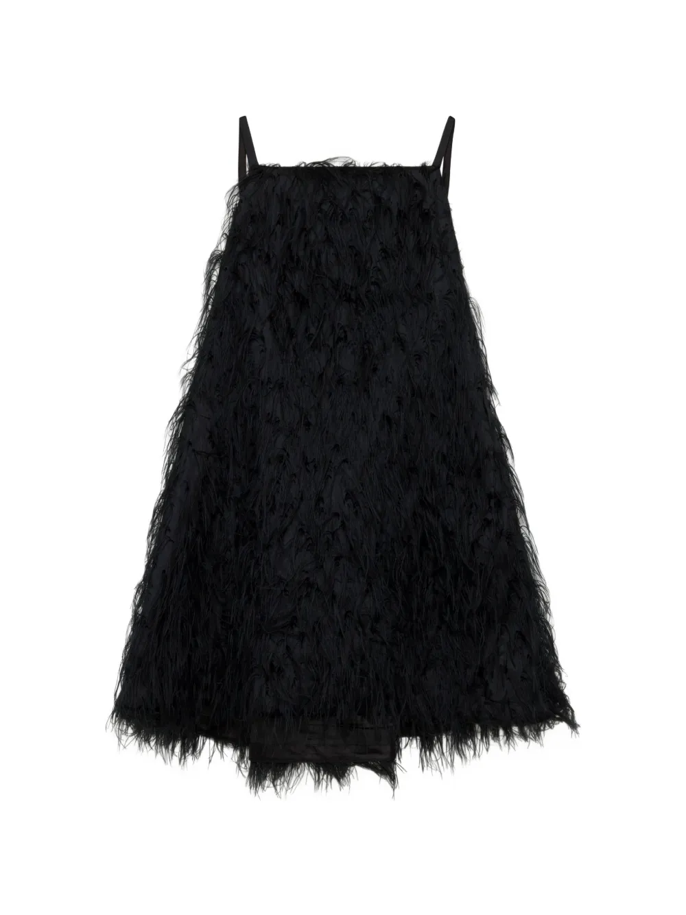 SIMKHAI robe courte Kalla à franges en jacquard - Noir SIMKHAI robe courte Kalla à franges en jacquard - Noir