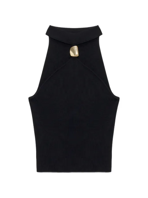 SIMKHAI  top halter Renlen de tejido de canalé