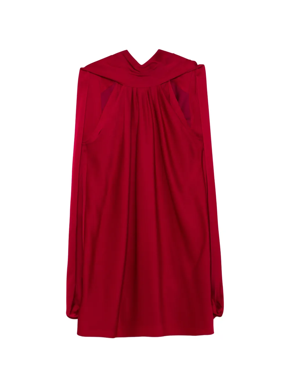 SIMKHAI Toni mini-jurk met capedetail Rood