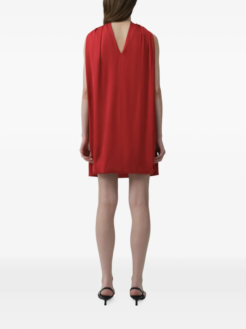 SIMKHAI Toni mini-jurk met capedetail Rood