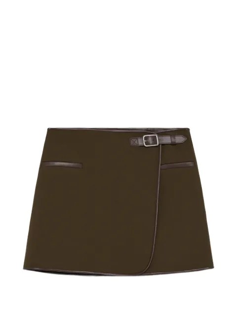 SIMKHAI  asymmetric buckled mini skirt