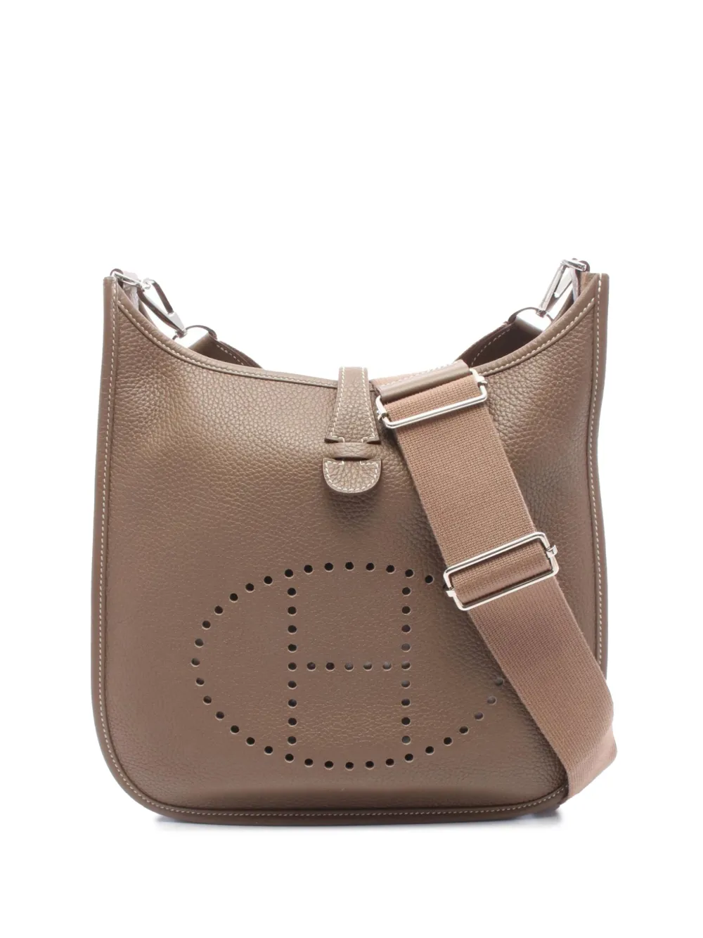 Hermès Pre-Owned 2021 Clemence Evelyne III PM crossbody bag - Brown