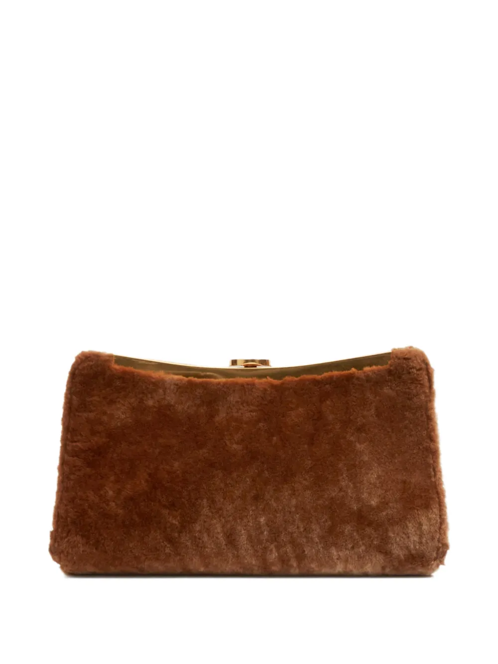 SIMKHAI Solange shearling clutch bag - Marrone