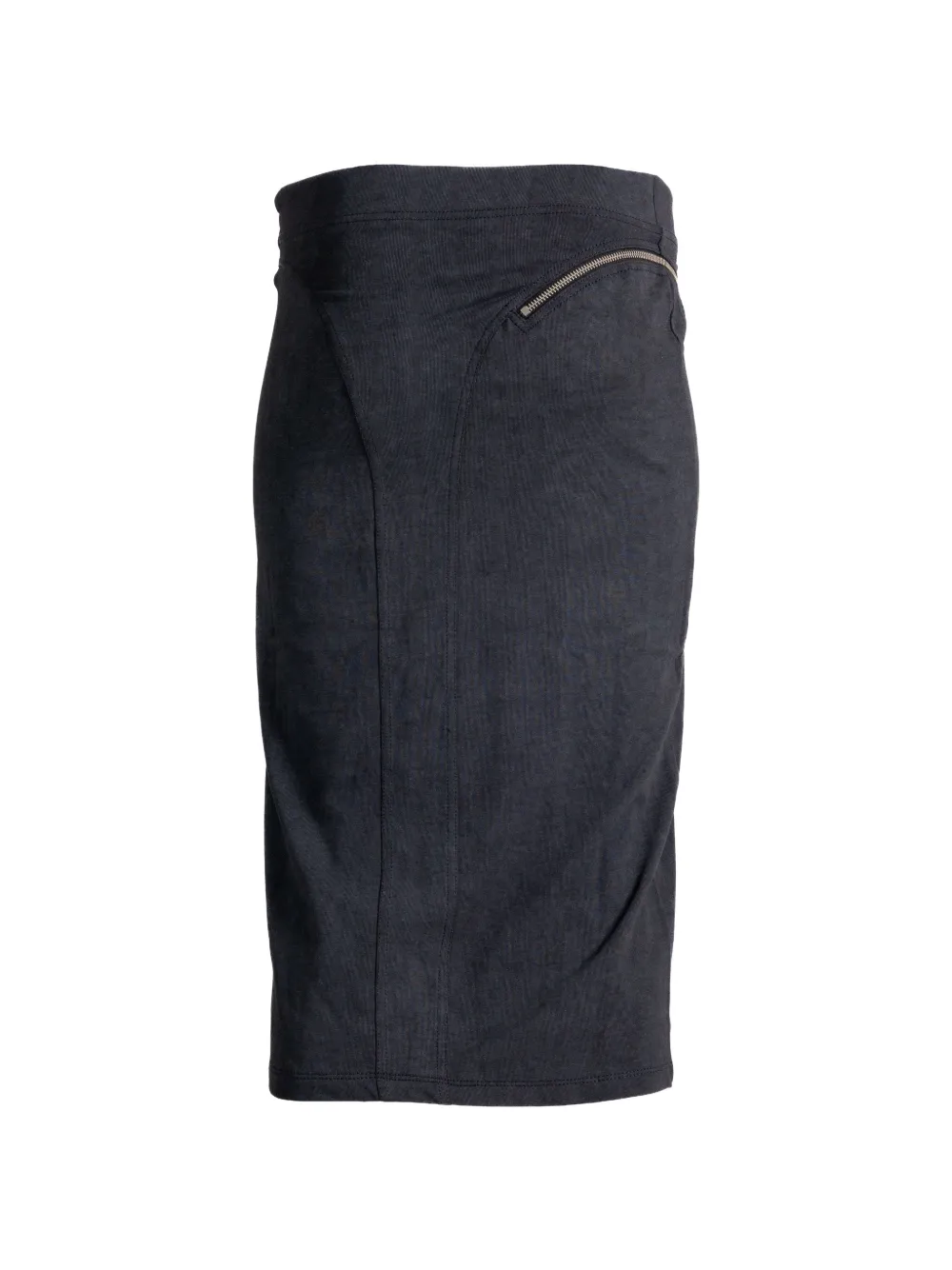 Vaquera Midi-rok met vlakken en ritsdetail Grijs