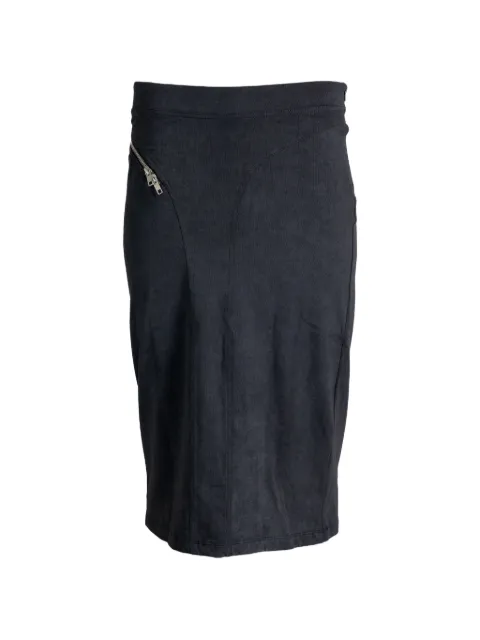Vaquera zip-detail panelled midi skirt