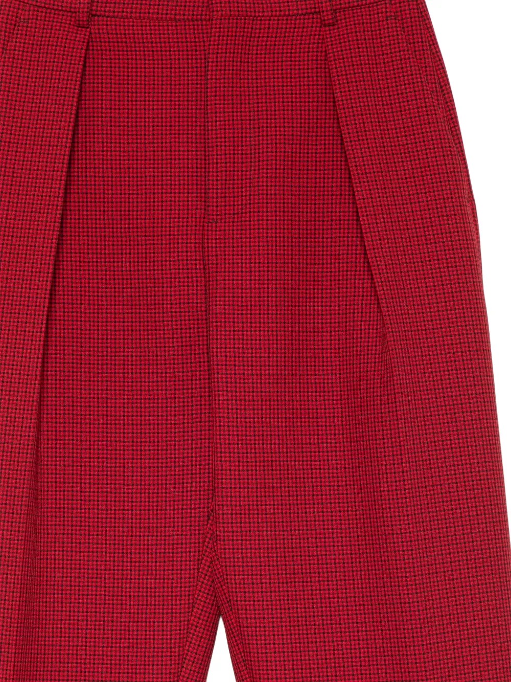 Nº21 Geruite plooibroek Rood