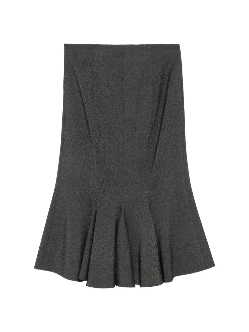 Alberta Ferretti zip-fastening midi skirt Grijs