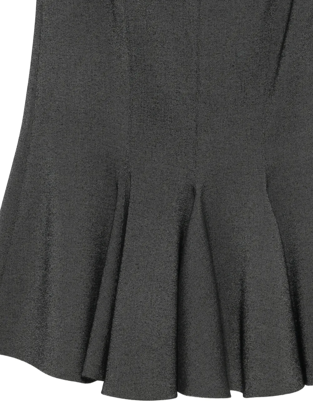 Alberta Ferretti zip-fastening midi skirt Grijs