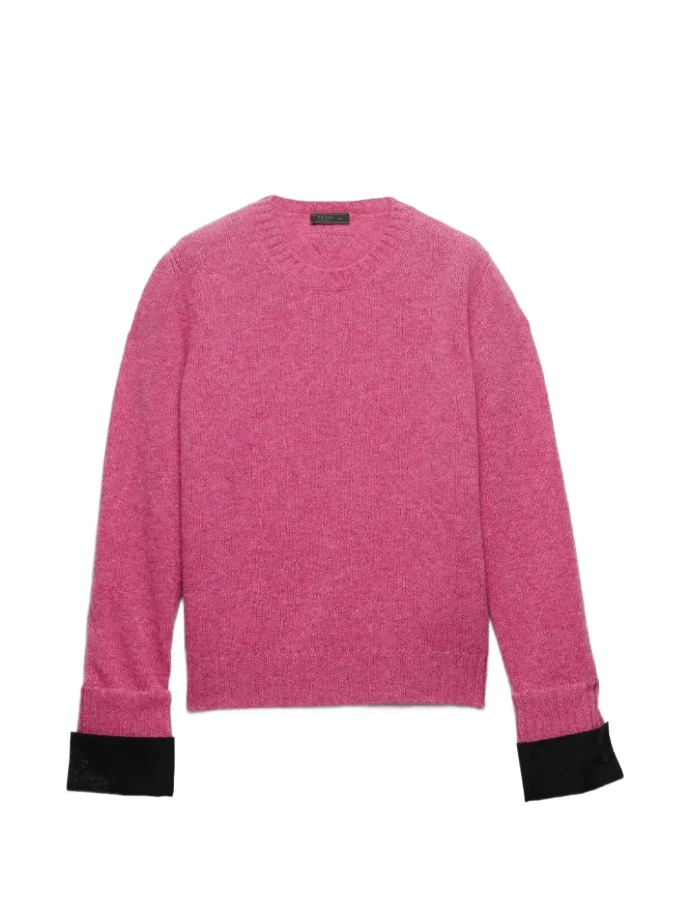 Prada pull Shetland à encolure ras du cou - Rose