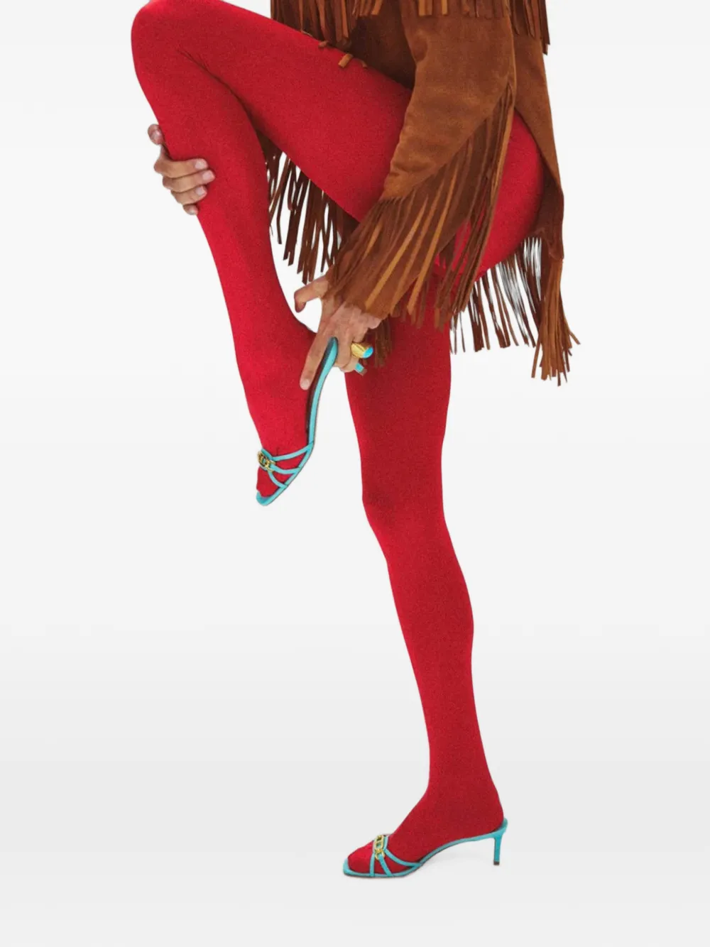 Swedish Stockings Geri glanzende panty Rood