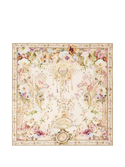 Camilla Adorned in Aranjuez silk scarf