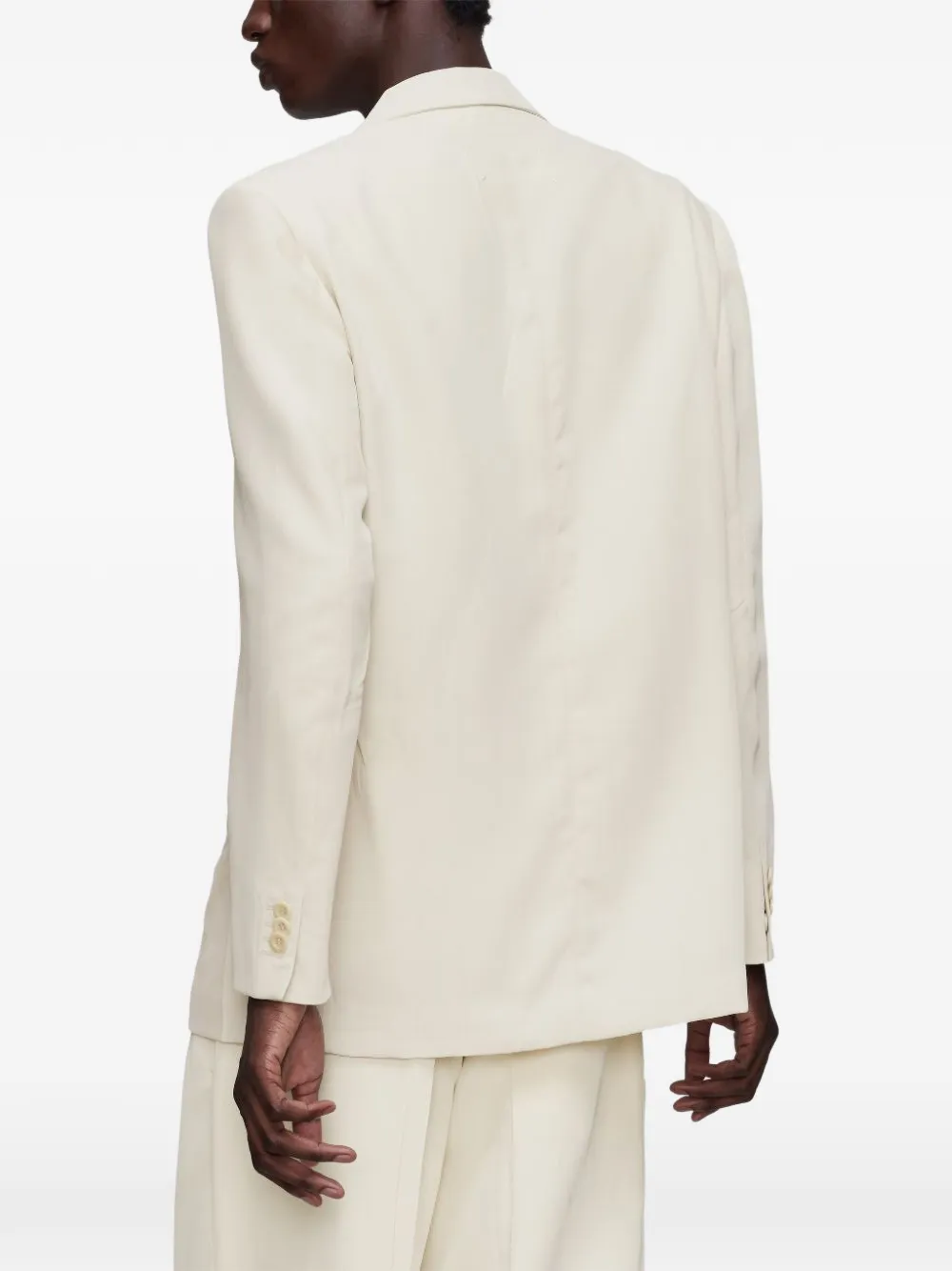 Maison Margiela double-breasted peak-lapel jacket Beige
