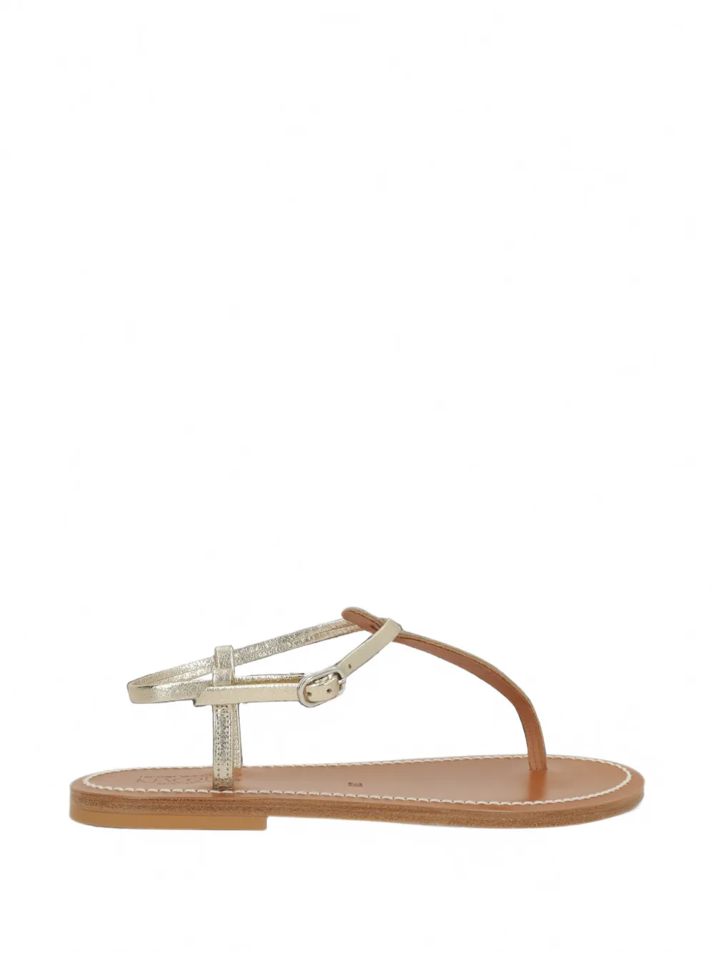 Kjacques Picon Metallic Leather Sandals In Multi