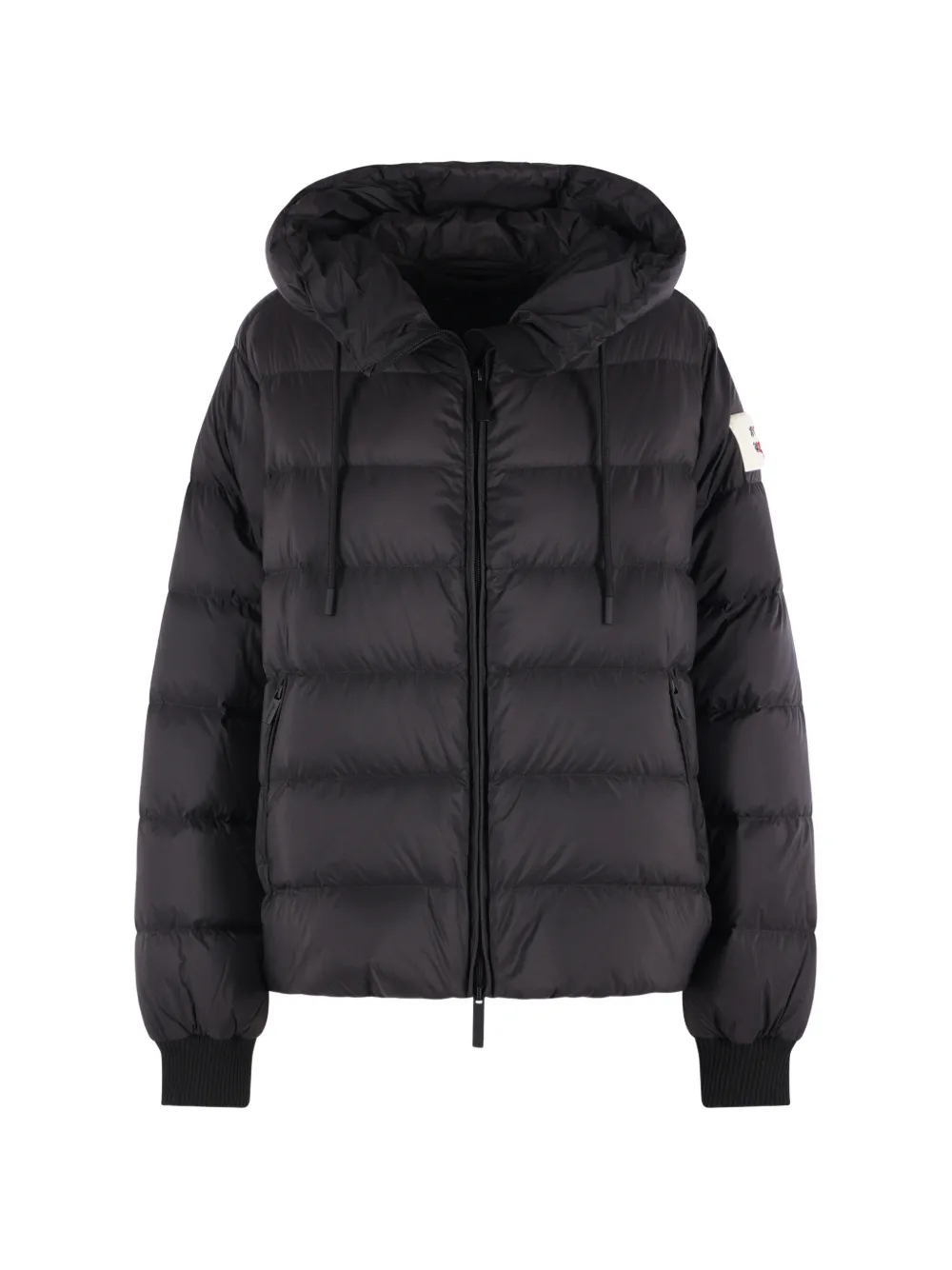 AFTER LABEL quilted hooded jacket - Schwarz