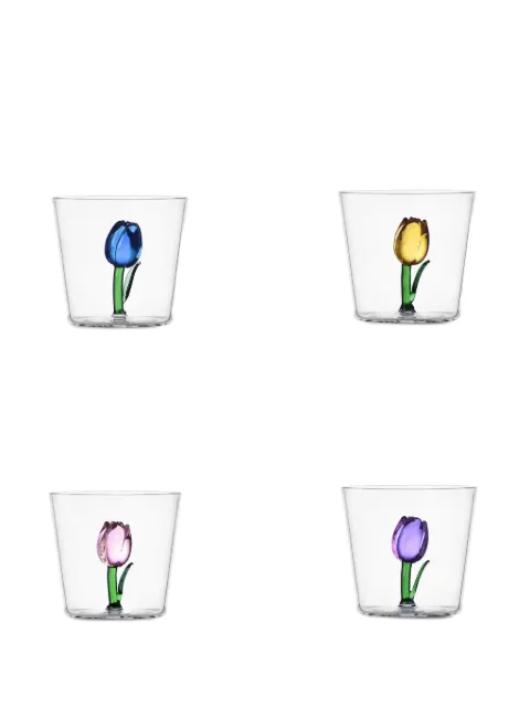 Ichendorf Milano Tumbler Botanica a forma di tulipano (4 pezzi)