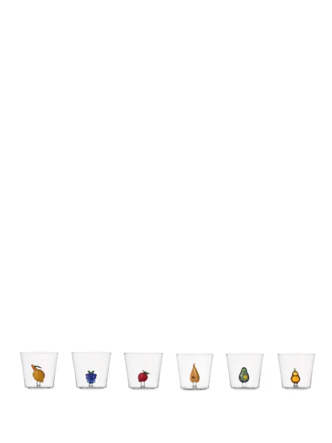 Ichendorf Milano fruit-motif glasses (set of six)