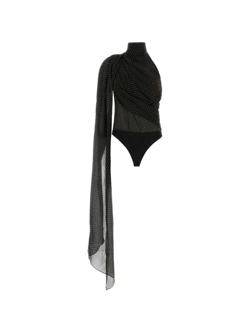 THE ANDAMANE New Vanisha polka-dot bodysuit - Black