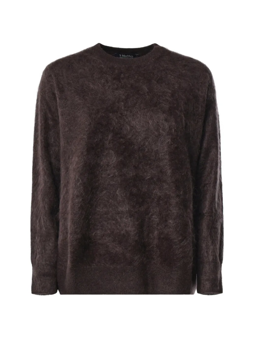 'S Max Mara brushed crew-neck sweater - Marrone
