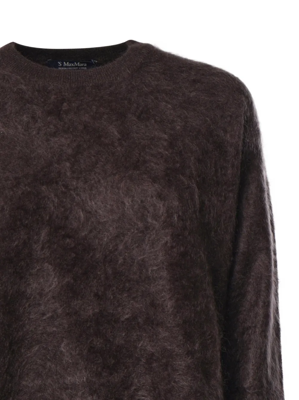 'S Max Mara brushed crew-neck sweater Bruin